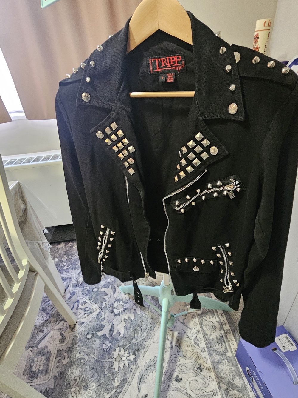 Tripp nyc Black Studded Moto Jacket